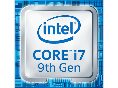 Intel Core i7-9700K işlemci logosu